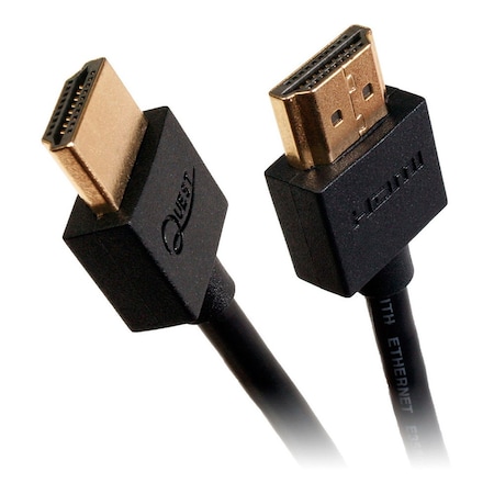 Hdmi(M-M) Ultra-Slim, 32Awg, 4K2K High Speed Cable W/ Ethernet - 6 Ft